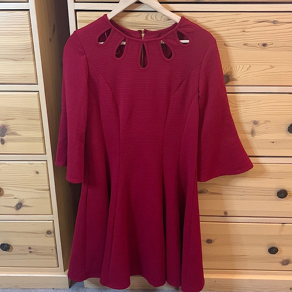Danny and Nicole Burgundy Red Dress Fit and Flare Size 12
